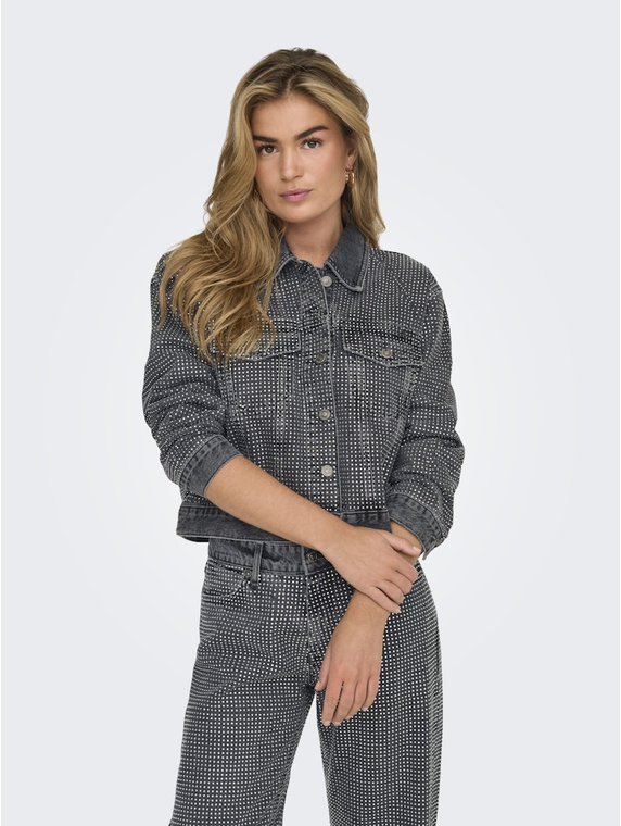 ONLHUDSON LS DECO DNM JACKET RED CRO