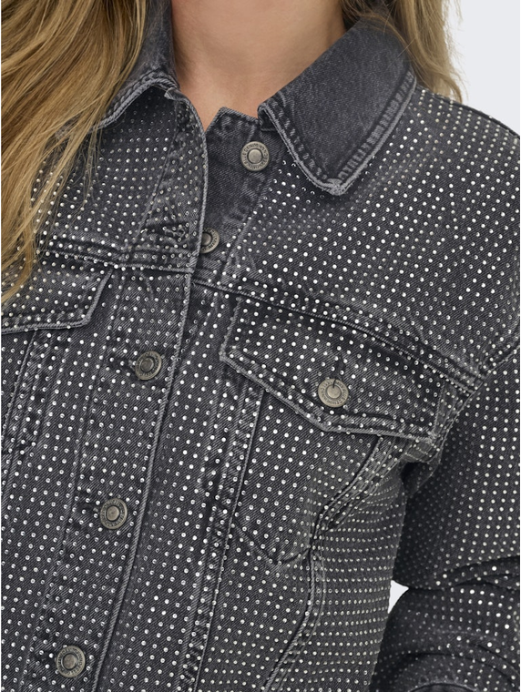 ONLHUDSON LS DECO DNM JACKET RED CRO