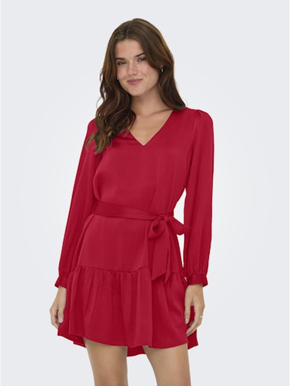 ONLNEW ALENA LIFE L/S SHORT DRESS WVN