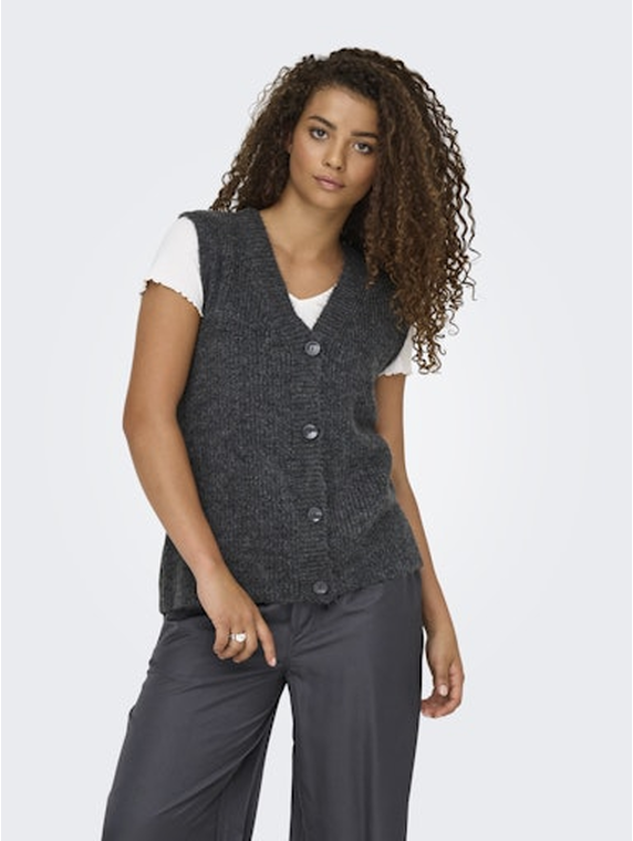 ONLJANE SL V-NECK BUTTON VEST KNT