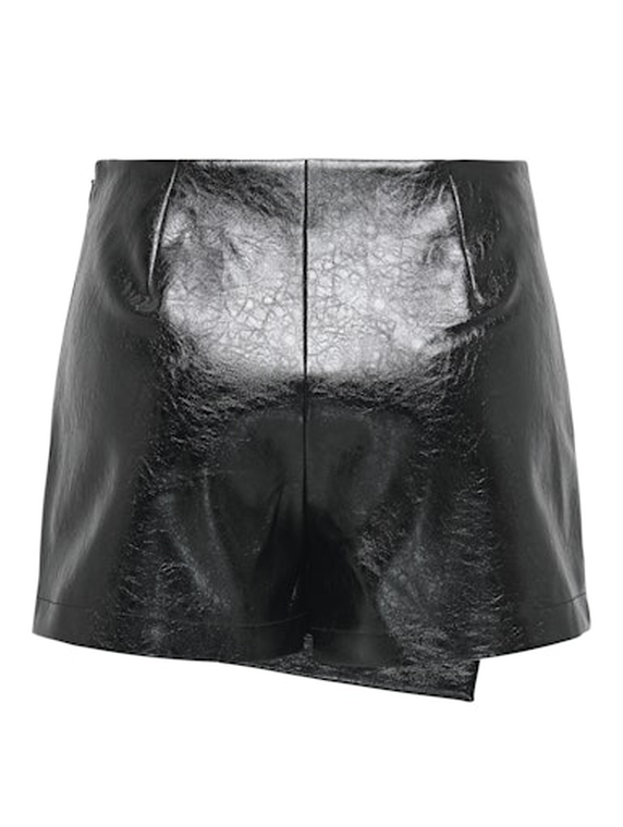ONLREBEL HW FAUX LEATHER SKORT XT PNT