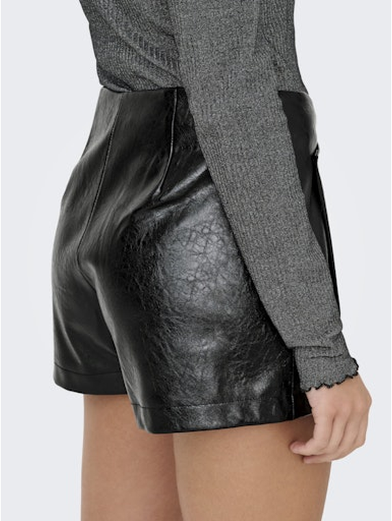 ONLREBEL HW FAUX LEATHER SKORT XT PNT