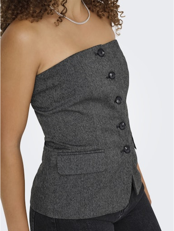 ONLMARNIE S/L BUT TUBE WAISTCOAT TLR