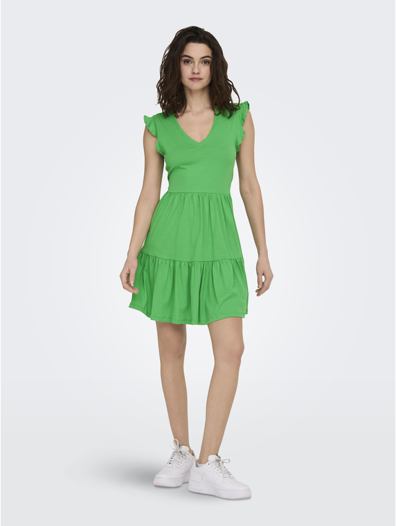 ONLMAY CAP SLEEV FRIL DRESS JRS NOOS