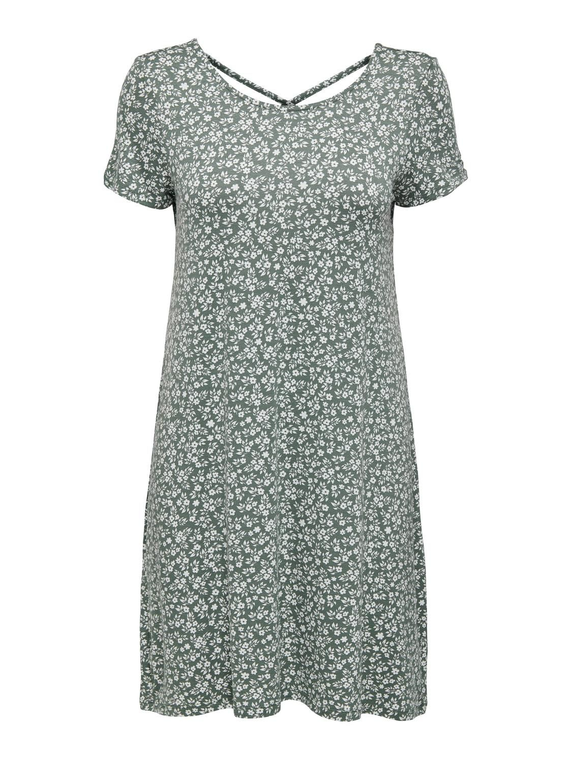 ONLBERA BACK LACE UP S/S DRESS JRS NOOS