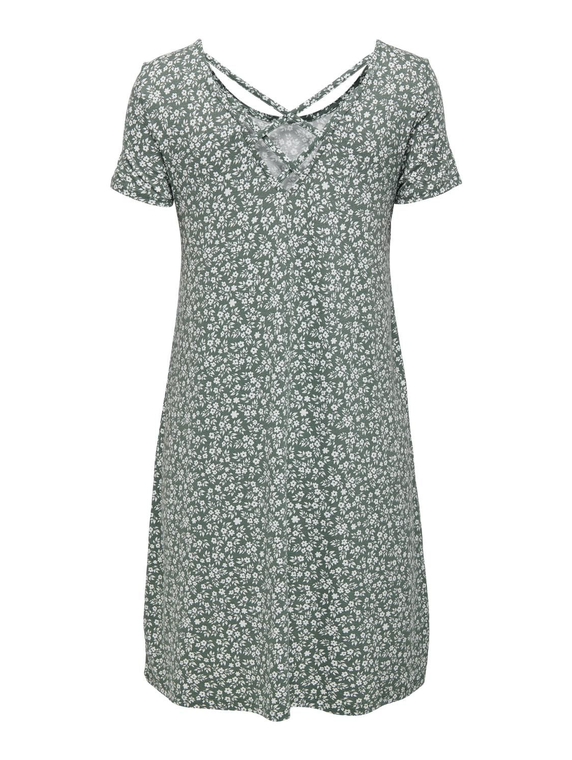 ONLBERA BACK LACE UP S/S DRESS JRS NOOS