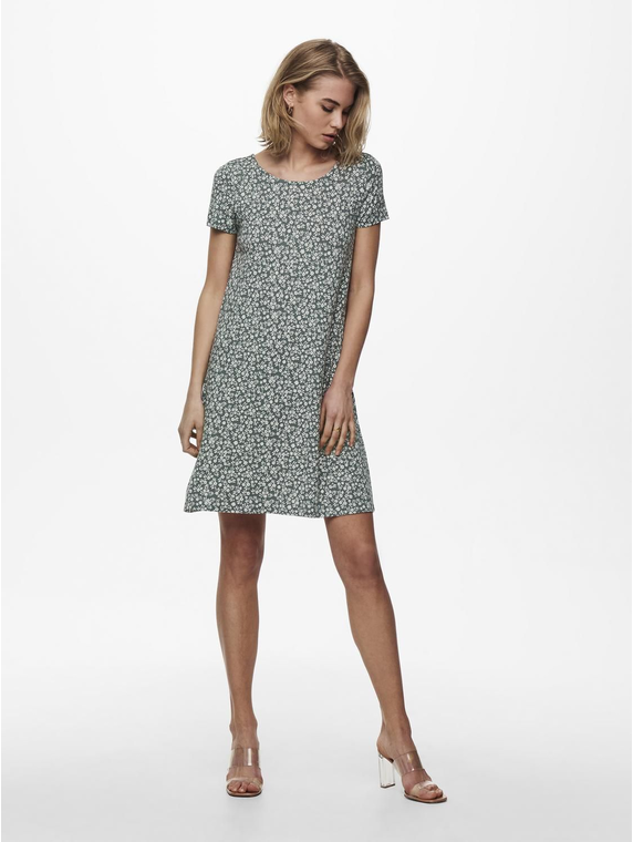 ONLBERA BACK LACE UP S/S DRESS JRS NOOS