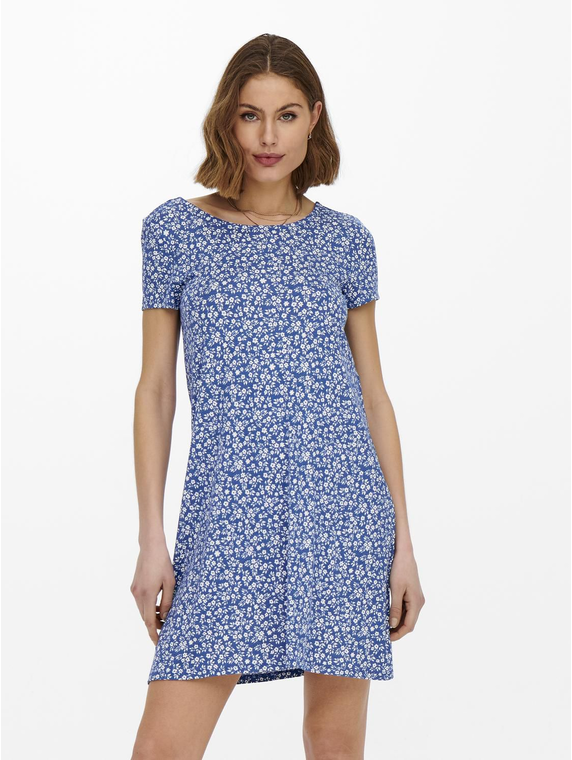 ONLBERA BACK LACE UP S/S DRESS JRS NOOS