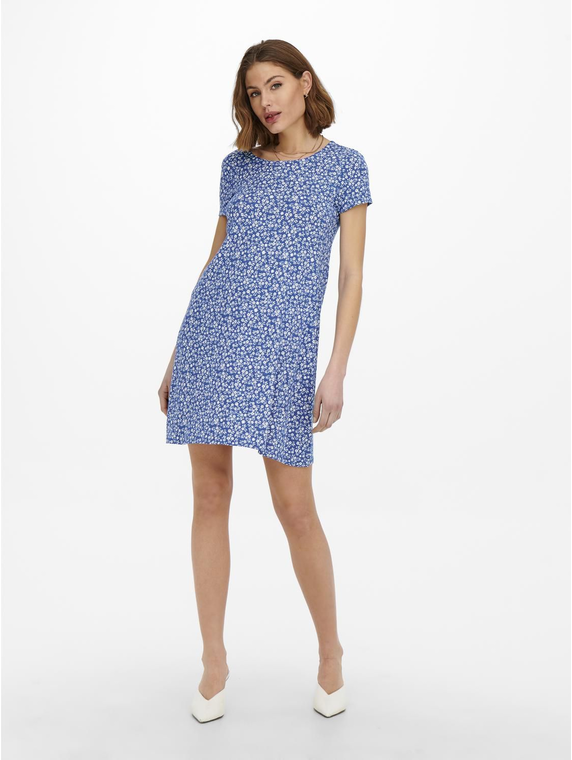 ONLBERA BACK LACE UP S/S DRESS JRS NOOS