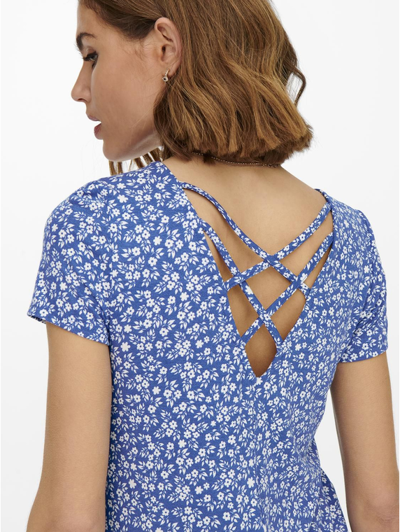 ONLBERA BACK LACE UP S/S DRESS JRS NOOS