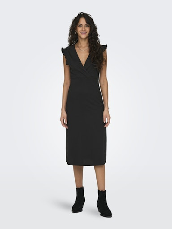 ONLMAY LIFE S/L WRAP MIDI DRESS JRS
