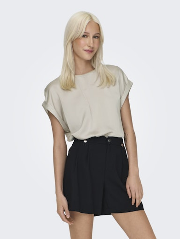 ONLLIEKE S/S SATIN MIX TOP WVN NOOS