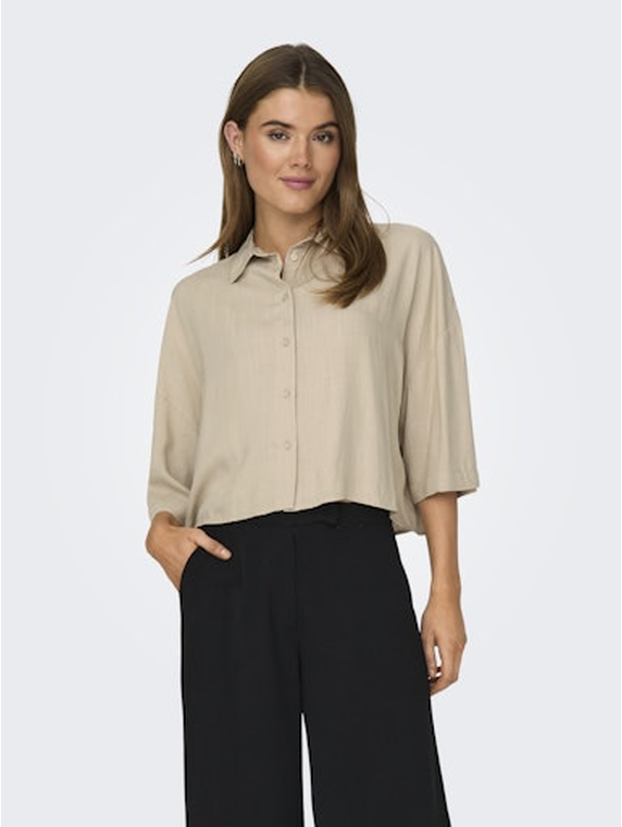 ONLASTRID LIFE 2/4 CROP SHIRT WVN NOOS