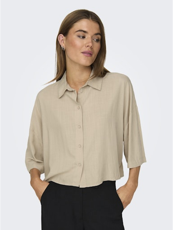 ONLASTRID LIFE 2/4 CROP SHIRT WVN NOOS