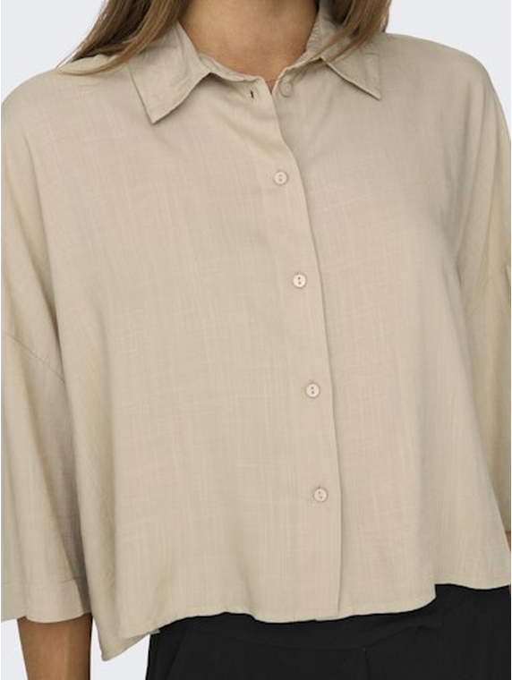 ONLASTRID LIFE 2/4 CROP SHIRT WVN NOOS