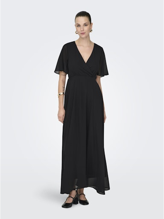 ONLSTAR LIFE S/S MIA MAXI DRESS WVN