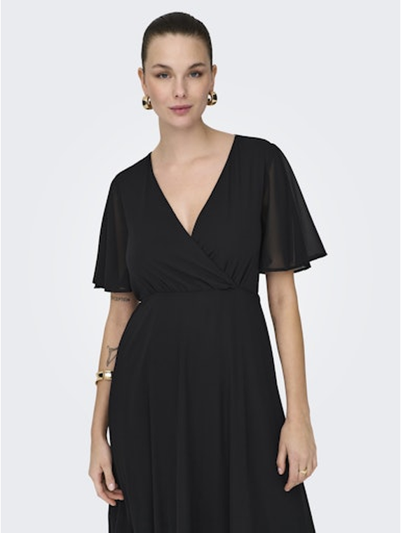 ONLSTAR LIFE S/S MIA MAXI DRESS WVN