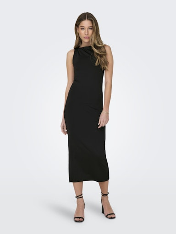 ONLEA S/L LONG SLIT DRESS JRS