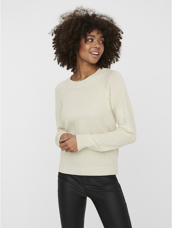 VMDOFFYSHINE LS O-NECK BLOUSE REP NOOS