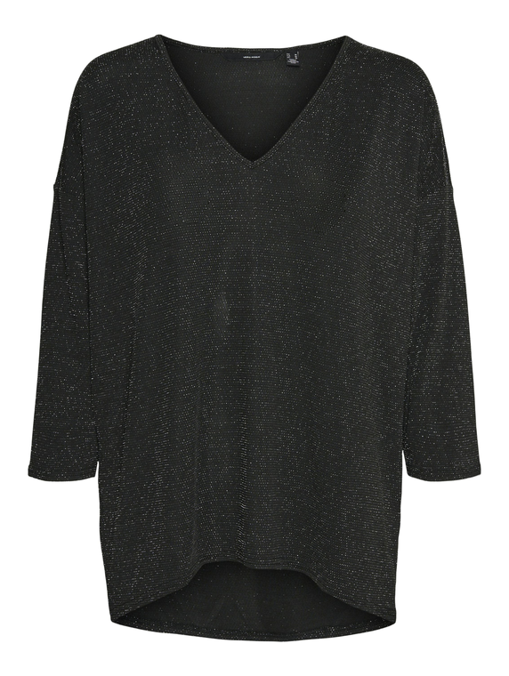 VMKANVA 3/4 V-NECK TOP JRS GA