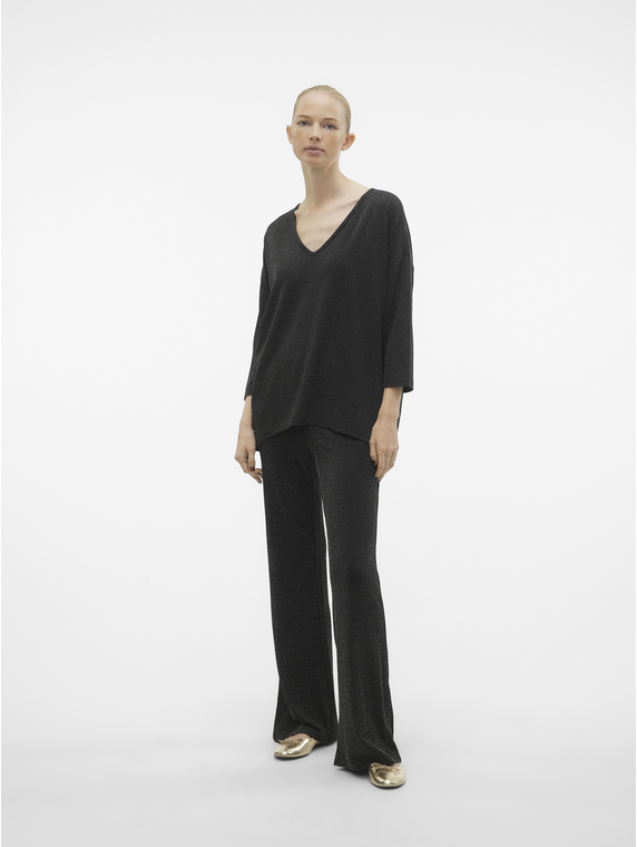 VMKANVA 3/4 V-NECK TOP JRS GA