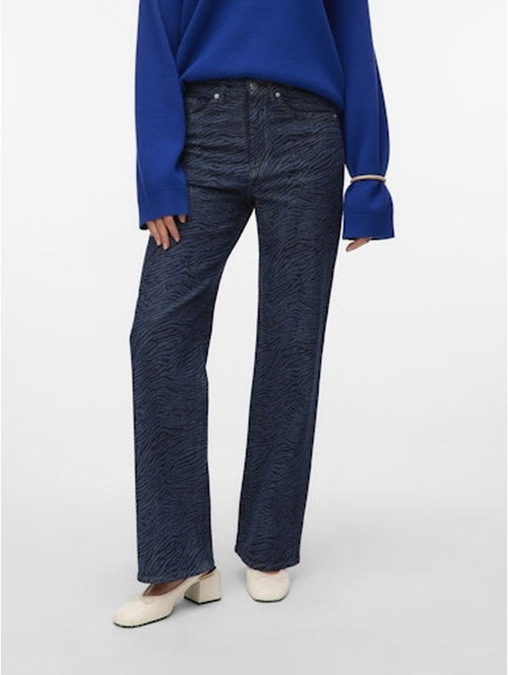 VMTESSA HR WIDE PATTERN MIX JEANS RA369