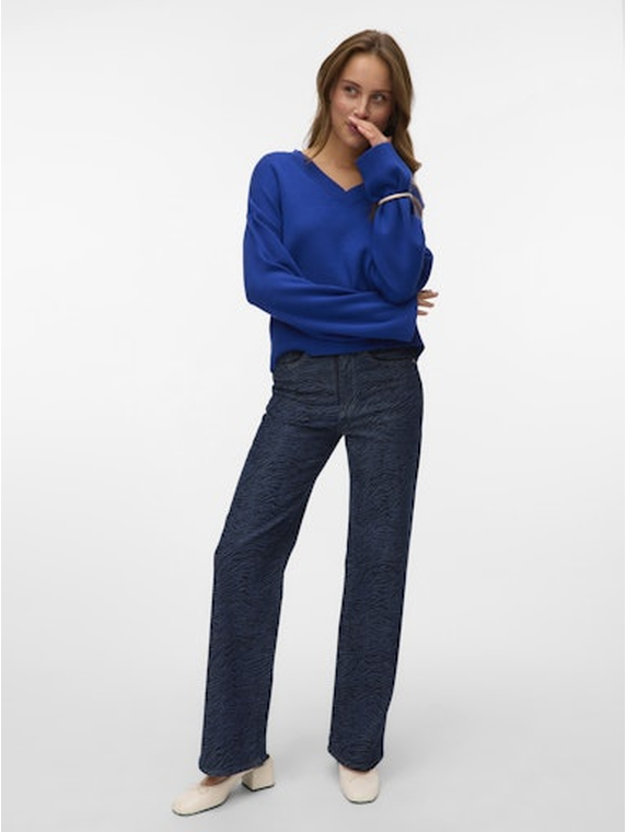 VMTESSA HR WIDE PATTERN MIX JEANS RA369