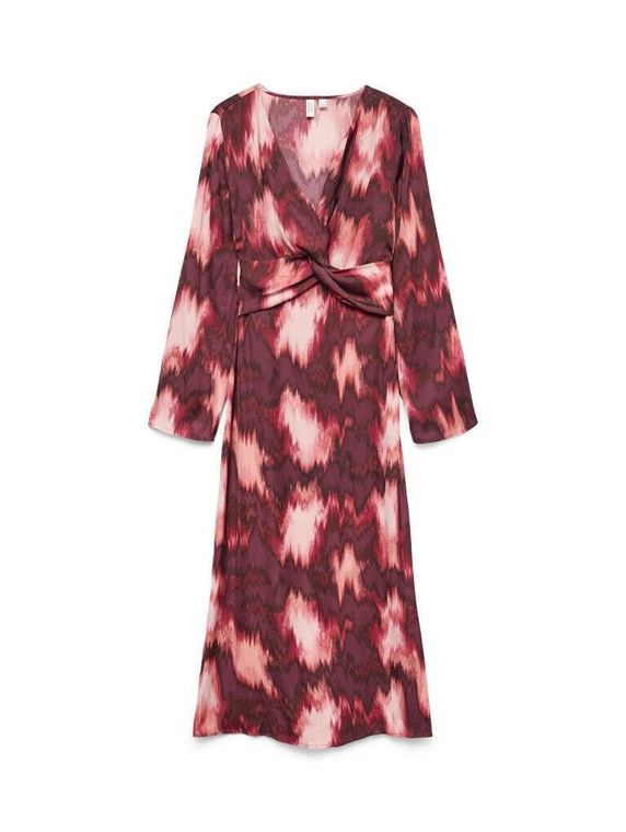 VMGERNA L/S KNOT 7/8 DRESS WVN LCS