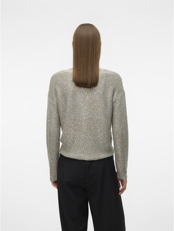 VMLEILANI NEW LS V-NECK PULLOVER REP