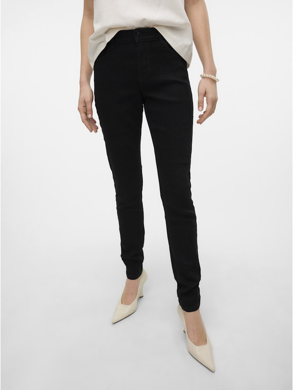 VMELLY MR SKINNY JEANS BLK NOOS