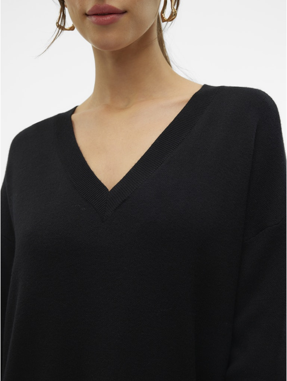 VMGOLD LS V-NECK 7/8 DRESS GA