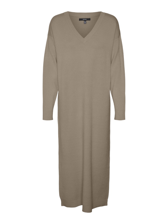 VMGOLD LS V-NECK 7/8 DRESS GA