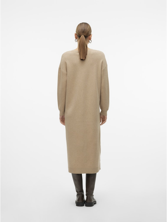 VMGOLD LS V-NECK 7/8 DRESS GA