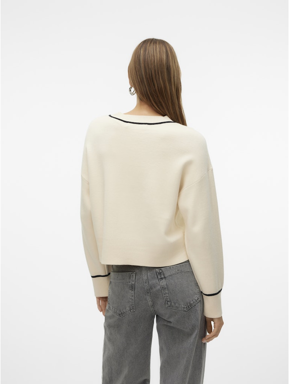 VMSABA LS O-NECK CONTRAST PULLOVER LCS