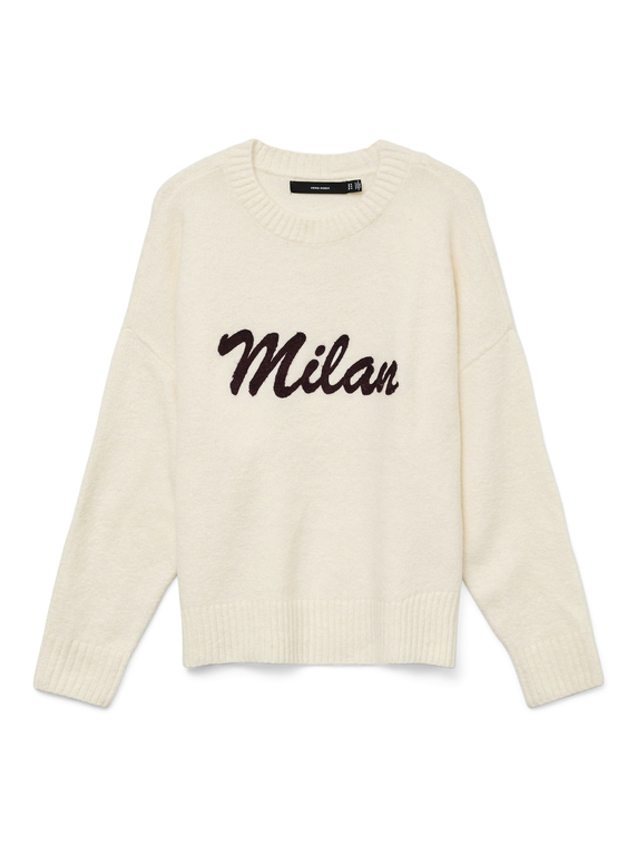 VMBOOM LS O-NECK TEXT PULLOVER NOOS