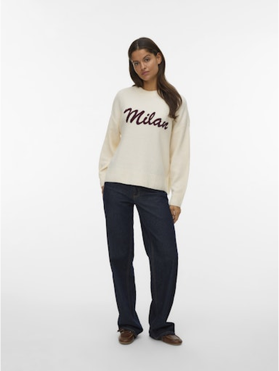 VMBOOM LS O-NECK TEXT PULLOVER NOOS