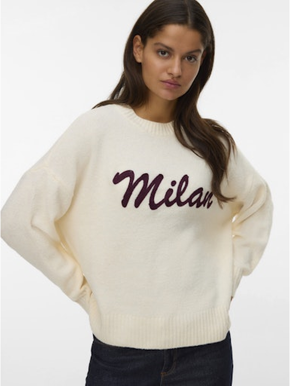 VMBOOM LS O-NECK TEXT PULLOVER NOOS