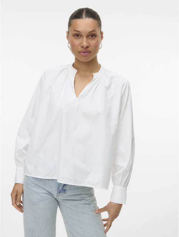 VMFANNI LS V-NECK TOP WVN GA