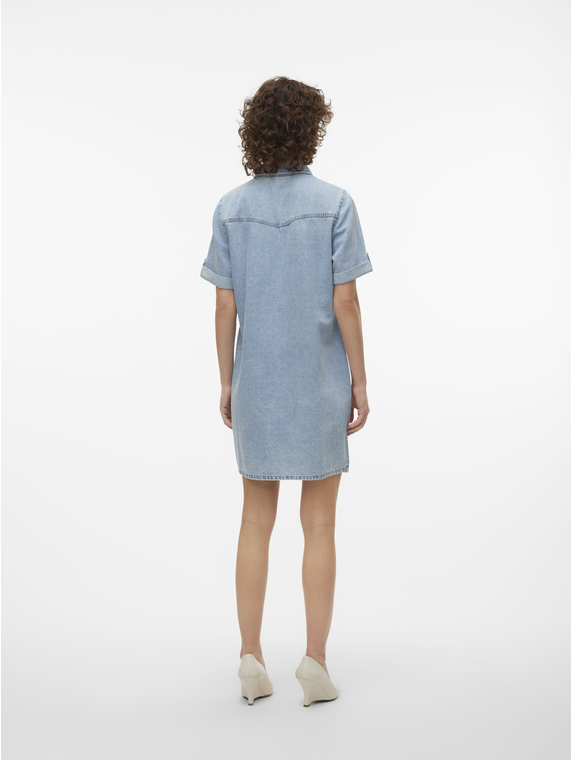 VMJENNIE SS SHORT DENIM DRESS GA NOOS