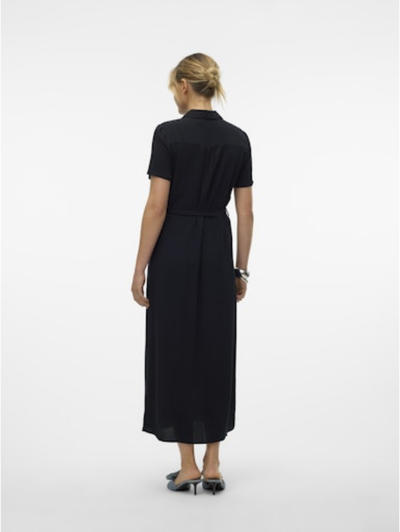 VMEASY JOY S/S LONG SHIRT DRESS WVN GA