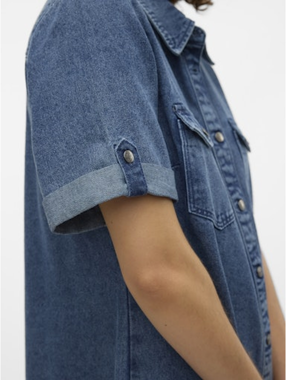 VMJENNIE SS SHORT DENIM DRESS GA NOOS
