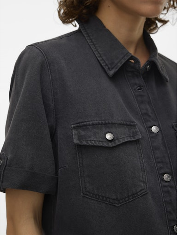 VMJENNIE SS SHORT DENIM DRESS GA NOOS