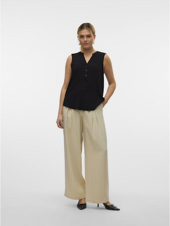 VMBELLA SL V-NECK TOP WVN GA NOOS