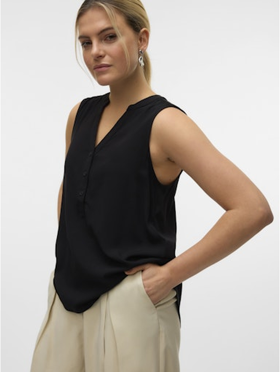 VMBELLA SL V-NECK TOP WVN GA NOOS