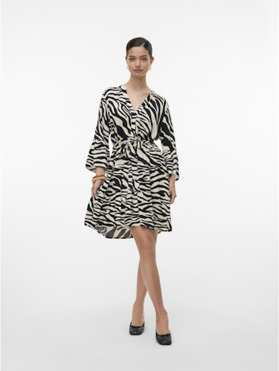 VMMELBA 3/4 SHORT BELT DRESS WVN GA NOOS
