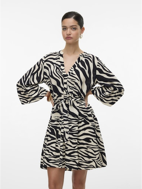 VMMELBA 3/4 SHORT BELT DRESS WVN GA NOOS