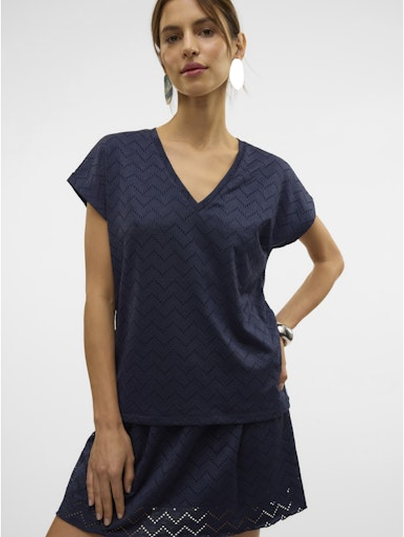 VMTHAS SS V-NECK TOP JRS GA VO