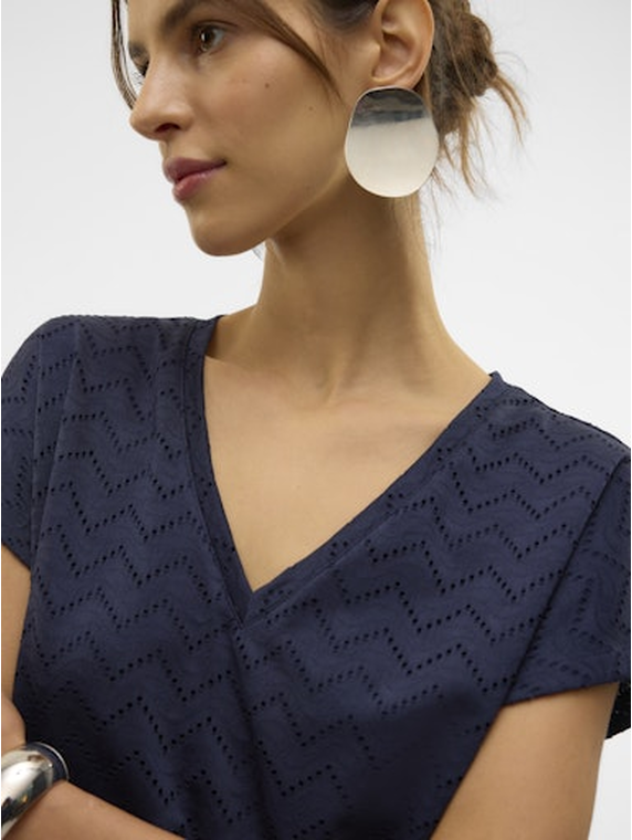 VMTHAS SS V-NECK TOP JRS GA VO