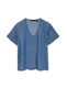VMBREE SS V-NECK TENCEL TOP