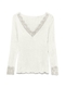 VMSKYE LS V-NECK LACE TOP JRS NOOS
